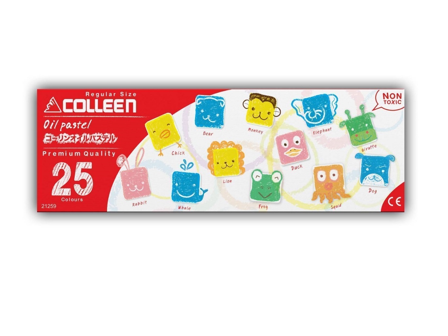 21129 สีชอล์ก แท่งเล็ก 25 สี[1 กล่อง]