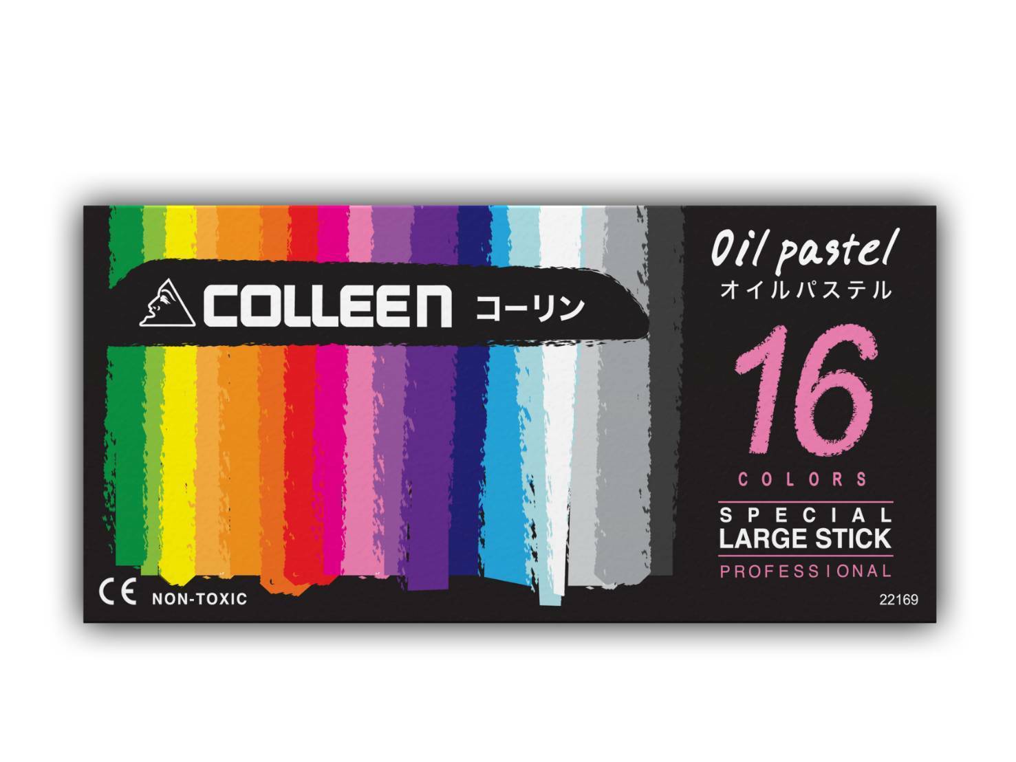 22169 สีชอล์ก แท่งใหญ่ 16 สี[1 กล่อง]