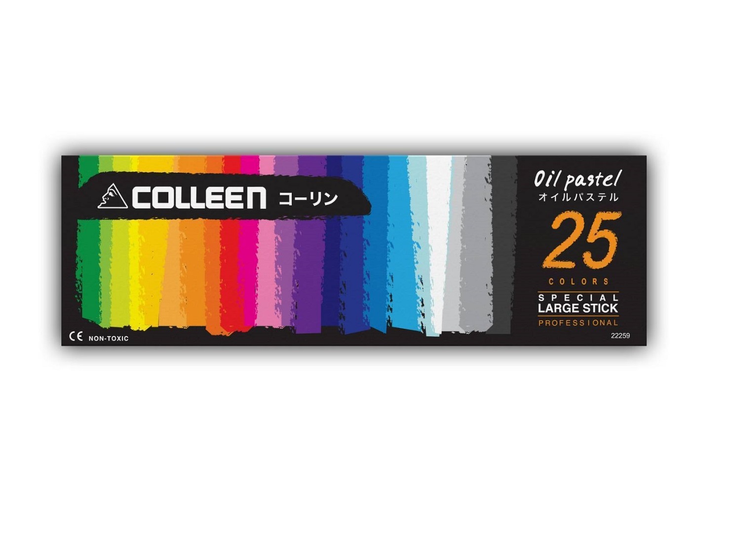 22259 สีชอล์ก แท่งใหญ่ 25 สี[1 กล่อง]